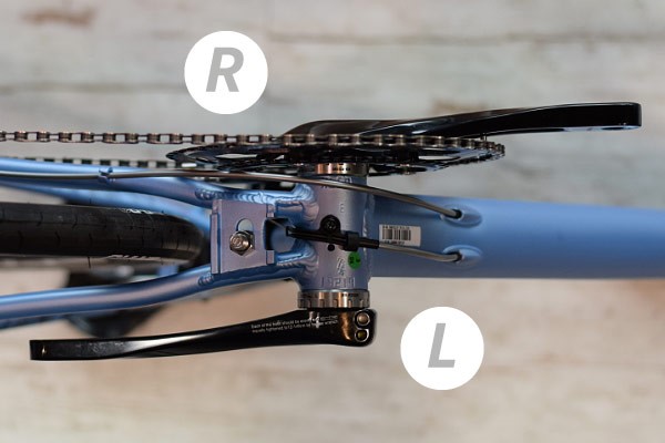 Identifying left and right cranks